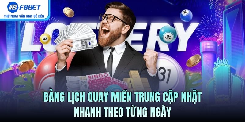 Bảng lịch quay miền Trung cập nhật nhanh theo từng ngày