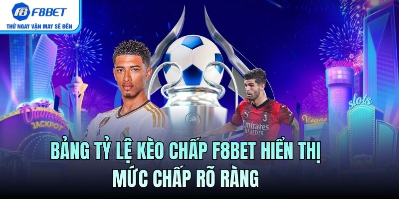 Bảng tỷ lệ Kèo Chấp F8BET hiển thị mức chấp rõ ràng
