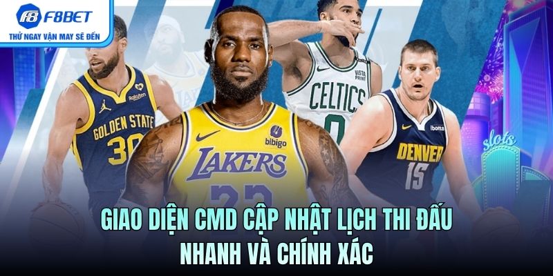 Giao diện cập nhật lịch thi đấu nhanh và chính xác