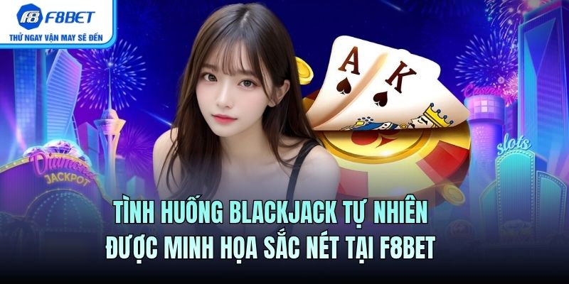Tình huống Blackjack tự nhiên được minh họa sắc nét tại F8BET
